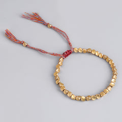 Handmade Tibetan Buddhist Bracelets On Hand Braided Copper Beads Lucky Rope Bracelet &amp; Bangles For Women Men Dropshiping