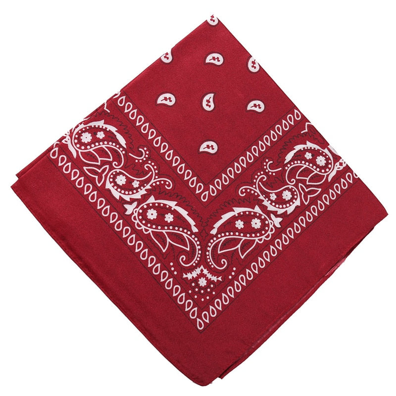 17KM Fashion Women Bandana Scarf Girls Kids Punk Square Bandanas Headwear Bohemian Head Scarf Headbands Hair Accessories