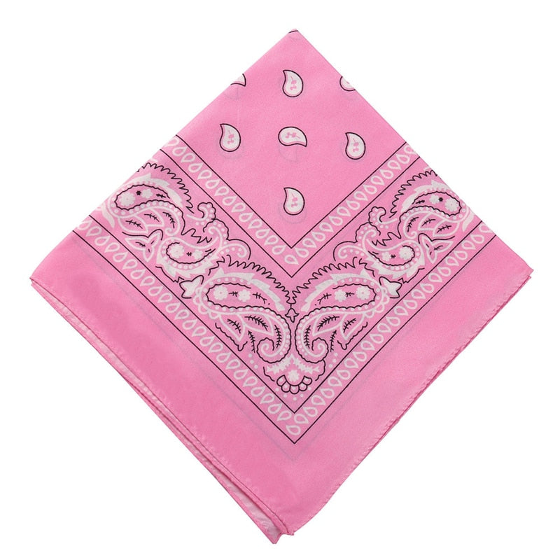 17KM Fashion Women Bandana Scarf Girls Kids Punk Square Bandanas Headwear Bohemian Head Scarf Headbands Hair Accessories