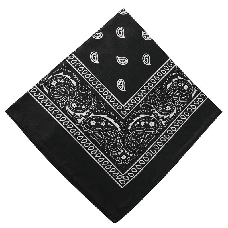 17KM Fashion Women Bandana Scarf Girls Kids Punk Square Bandanas Headwear Bohemian Head Scarf Headbands Hair Accessories