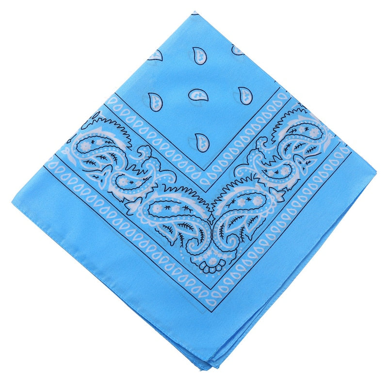 17KM Fashion Women Bandana Scarf Girls Kids Punk Square Bandanas Headwear Bohemian Head Scarf Headbands Hair Accessories