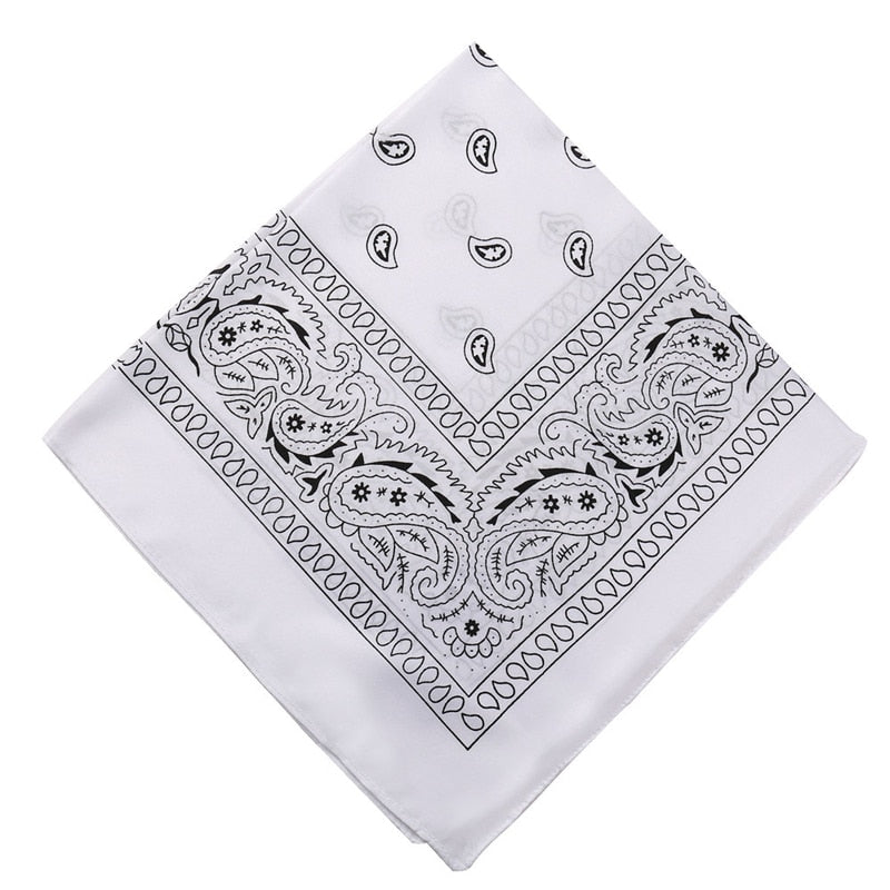 17KM Fashion Women Bandana Scarf Girls Kids Punk Square Bandanas Headwear Bohemian Head Scarf Headbands Hair Accessories