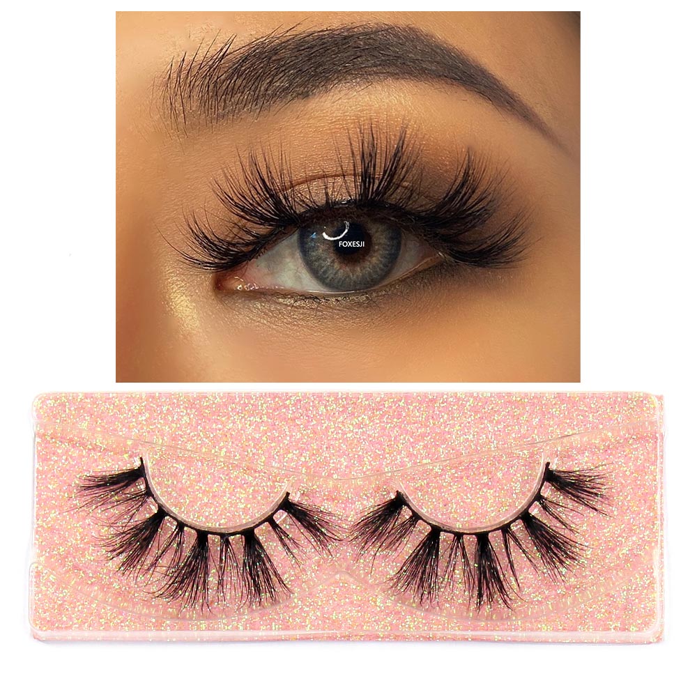 Makeup Eyelashes 3D Mink Lashes Fluffy Soft Wispy Natural Cross Lash Extension Reusable Fake Lashes Mink False Eyelashes