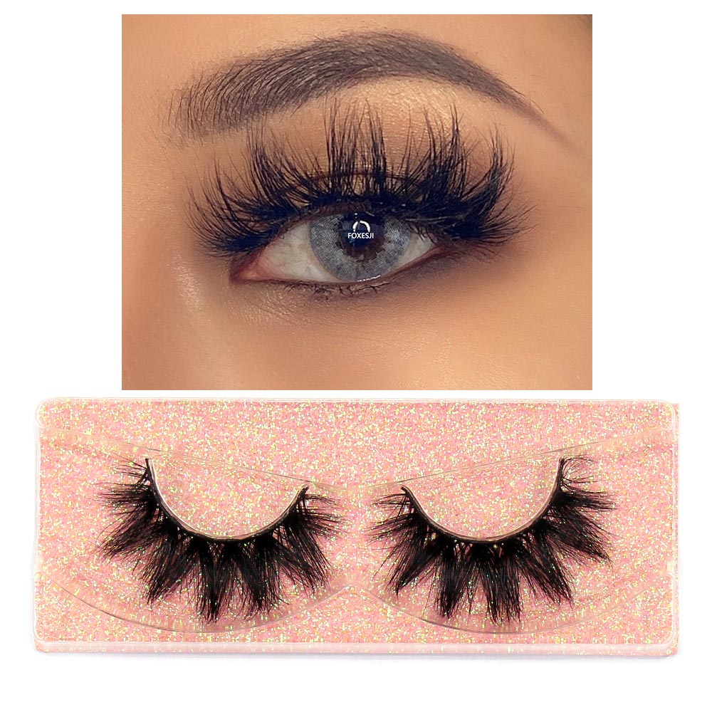 Makeup Eyelashes 3D Mink Lashes Fluffy Soft Wispy Natural Cross Lash Extension Reusable Fake Lashes Mink False Eyelashes