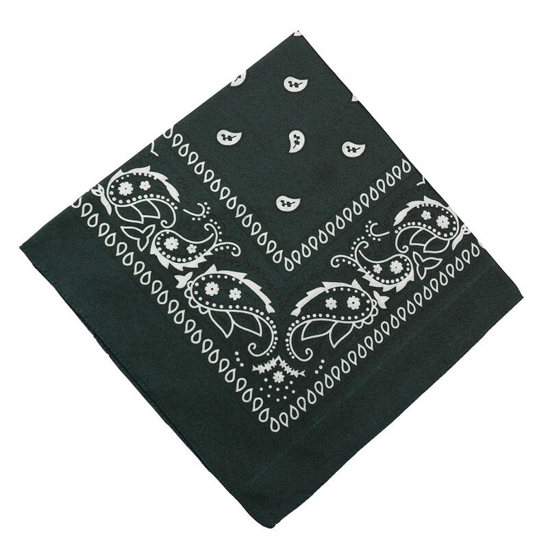 17KM Fashion Women Bandana Scarf Girls Kids Punk Square Bandanas Headwear Bohemian Head Scarf Headbands Hair Accessories