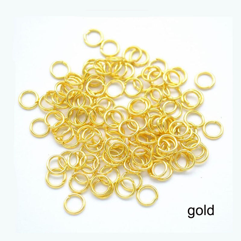 200pcs/lot 4 5 6 7 8 9 10mm Jump Rings Split Rings Connectors For Diy Jewelry Finding Making Accessories Wholesale Supplies