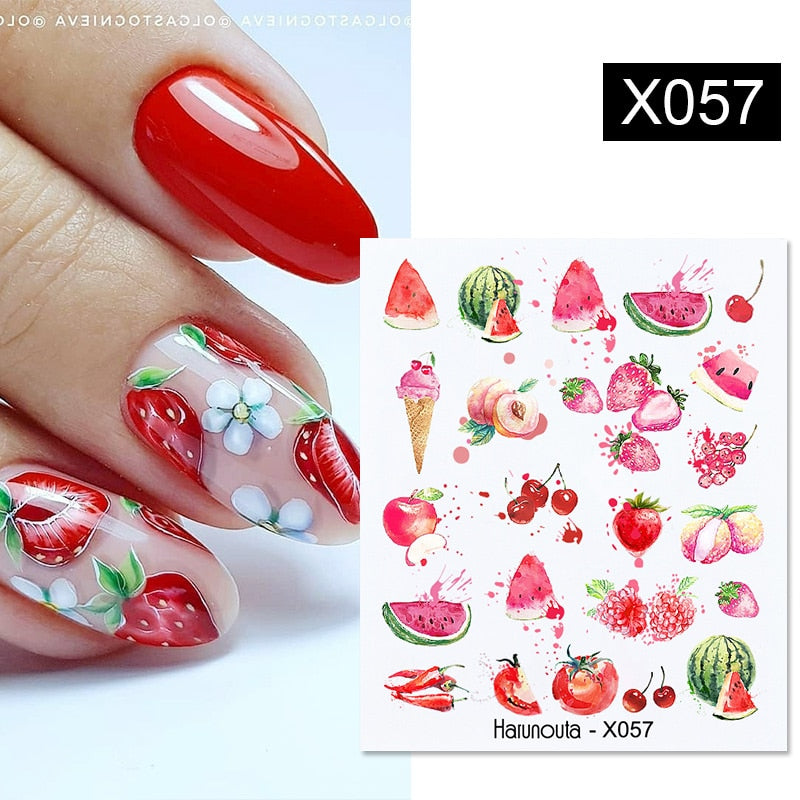 1PC Heart Love Design 3D Nail Sticker English Letter stickers Face Pattern Trasnfer Sliders Valentine&#39;s Day Nail Art Decoration