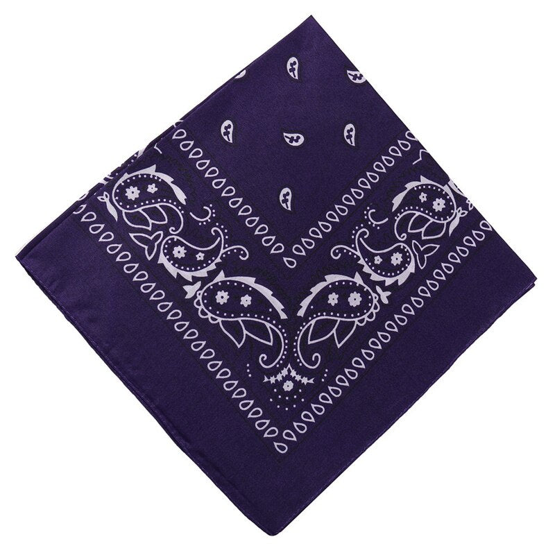 17KM Fashion Women Bandana Scarf Girls Kids Punk Square Bandanas Headwear Bohemian Head Scarf Headbands Hair Accessories