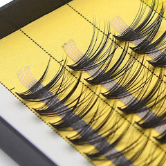 60 Bundles Mink Eyelash Extension Natural 3D Russian Volume Faux Eyelashes Individual 20D Cluster Lashes Makeup Cilia
