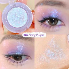 Eyeshadow Palette Diamond Glitter Discoloration Eyeshadow Highlighter Sequins Waterproof Lasting Eyes Makeup Pigments