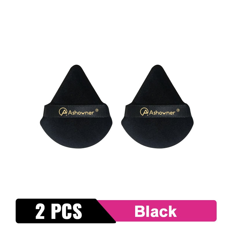 Triangle Powder Puff Soft Makeup Sponge for Face Make Up Eyes Contouring Shadow Cosmetic Washable Mini Velvet Foundation Puff