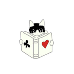 Cute Black White Cats Enamel Pins Dried Fish Bag Brooch Cartoon Animal Badges Denim Lapel Pin Jewelry Gift for Kids Best Friends