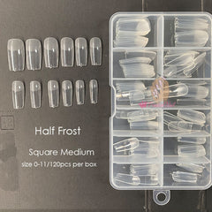 Gel Nails Extension System Full Cover Sculpted Clear Stiletto Coffin False Nail Tips 240pcs/bag
