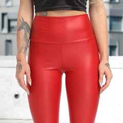 PU Leather Leggings Fitness Women Yoga Pants High Waist Sexy Curvy Elastic Leggins 2022 Fashion Stretch Trousers Leopard Pants