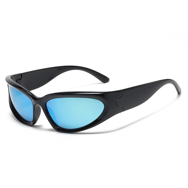 Popular Women's Sunglasses Punk Sunglasses Unique Sports Sun Glasses Men UV400 Goggle Shades Mirror Colorful Y2k Eyewear