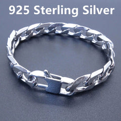 Men Women Bracelet 6/8/10/12 Mm 8 Inches Curb Chain Bracelet Punk Hip-hop Bracelet Mens Jewellery Stainless Steel Bracelet Gift