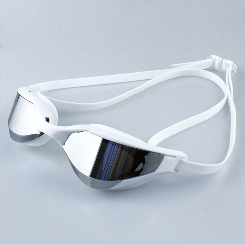Adult Swim Goggles Waterproof and Fog-proof Professional Racing Goggles Men Women Cool Silver Plated Swimming Equip Wholesale