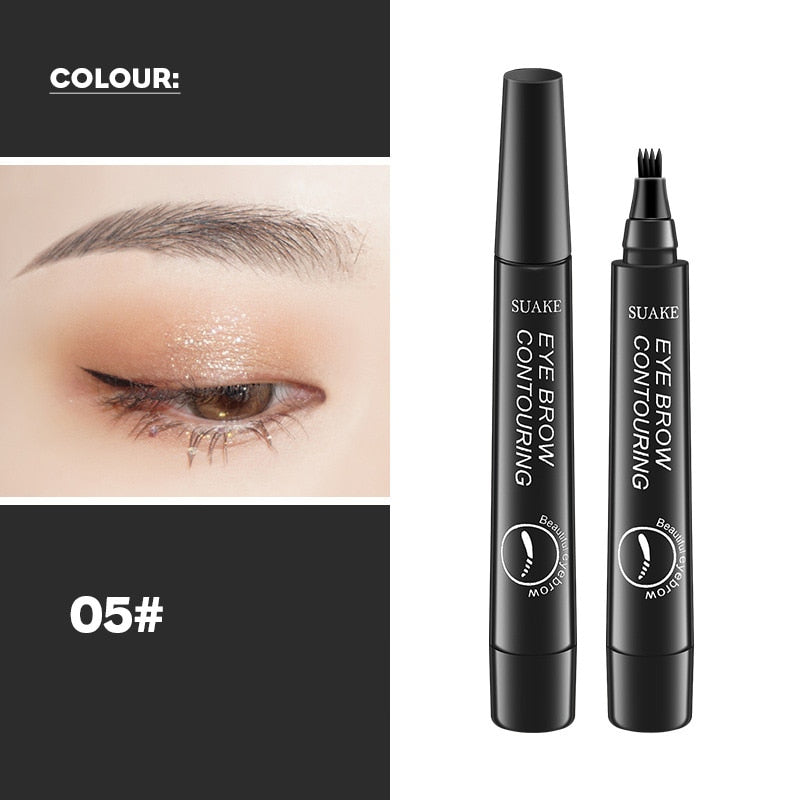 0.01mm Ultra Fine Eyebrows Pencil Waterproof Sweat-proof Liquid Eyebrow Pen Long Lasting Professional Makeup Eye Cosmetics