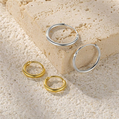 1 Pair Small Hoop Earrings 925 Sterling Silver Circle Pendientes Hoop Earrings for Women Arete Earring Ear Bone Buckle