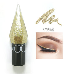 Shiny Silver Eyeliner Eyeshadow Waterproof Diamond Rose Gold Color Glitter Sequins Eyeliner Eye Shadow Makeup Beauty Cosmetics