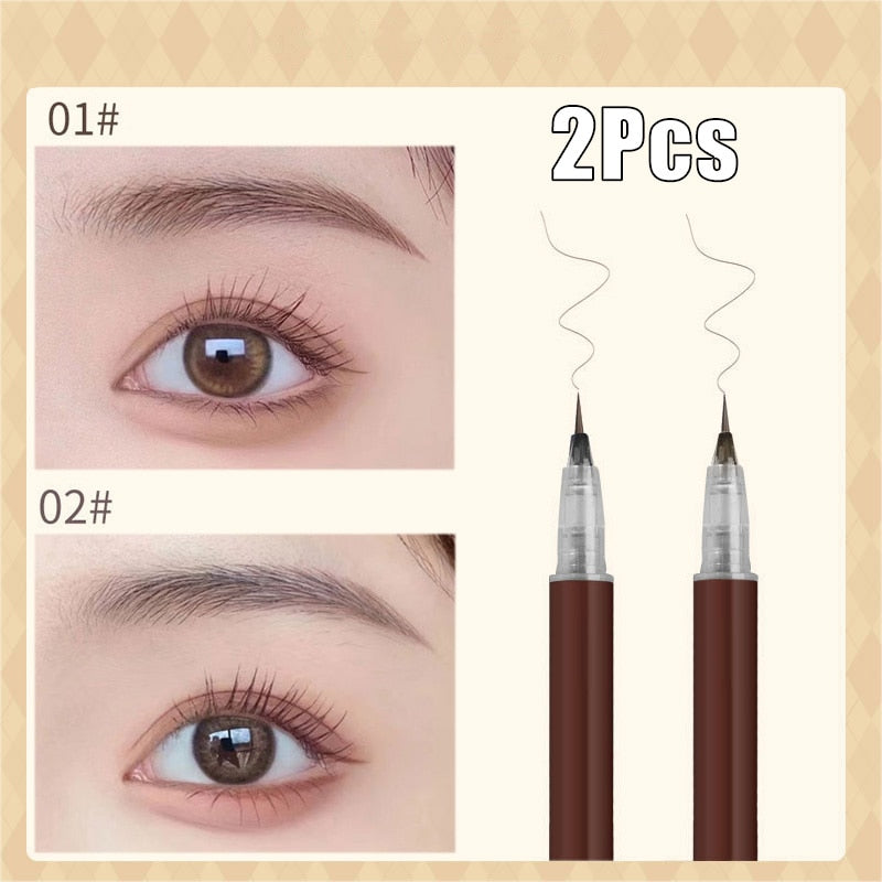 0.01mm Ultra Fine Eyebrows Pencil Waterproof Sweat-proof Liquid Eyebrow Pen Long Lasting Professional Makeup Eye Cosmetics