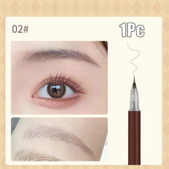 0.01mm Ultra Fine Eyebrows Pencil Waterproof Sweat-proof Liquid Eyebrow Pen Long Lasting Professional Makeup Eye Cosmetics