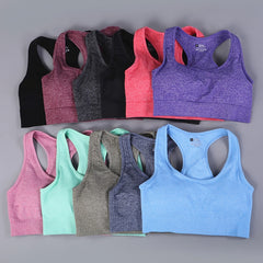 10 colors Women Seamless Fitness Sport Bra Running Workout Yoga Bra Female Sports  Workout GYM Clothing Top Sportswear