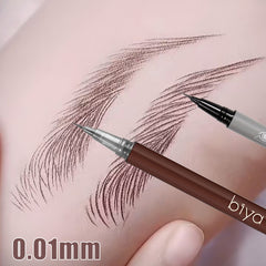 0.01mm Ultra Fine Eyebrows Pencil Waterproof Sweat-proof Liquid Eyebrow Pen Long Lasting Professional Makeup Eye Cosmetics