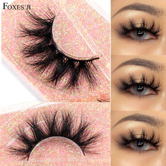 Makeup Eyelashes 3D Mink Lashes Fluffy Soft Wispy Natural Cross Lash Extension Reusable Fake Lashes Mink False Eyelashes