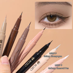 5colors Ultra-thin Black Brown Liquid Eyeliner Pen Waterproof Matte Pearlescent White Brighten Silkworm Eyeliner Pencil Make-up