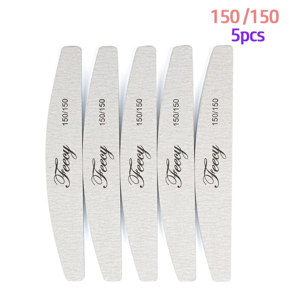 Nail File Buffer Double Side Of The Nail File Buffer 100/180 Trimmer Lime Buffer In The Nail Art Ongle Nail Art Tool